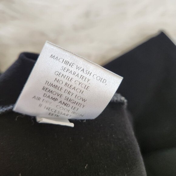 Eileen Fisher Womens Elastic Waist Pull on Pants Sz Small Black Ankle Viscose - Picture 9 of 9